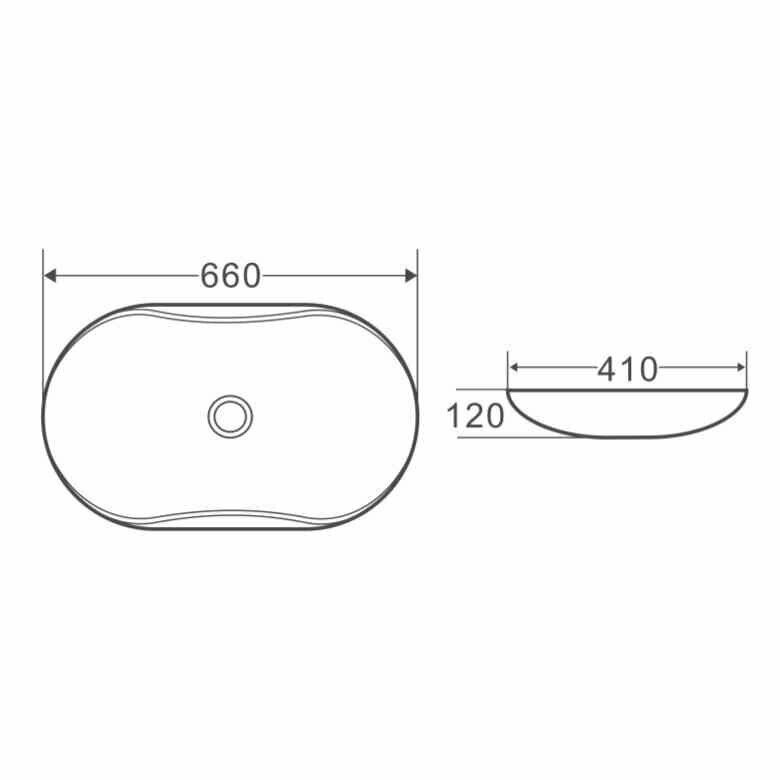 BelBagno Раковина накладная керамическая BB1334