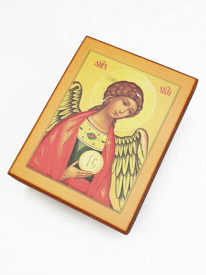 Икона Ангела Хранителя, под старину, 10х13 см