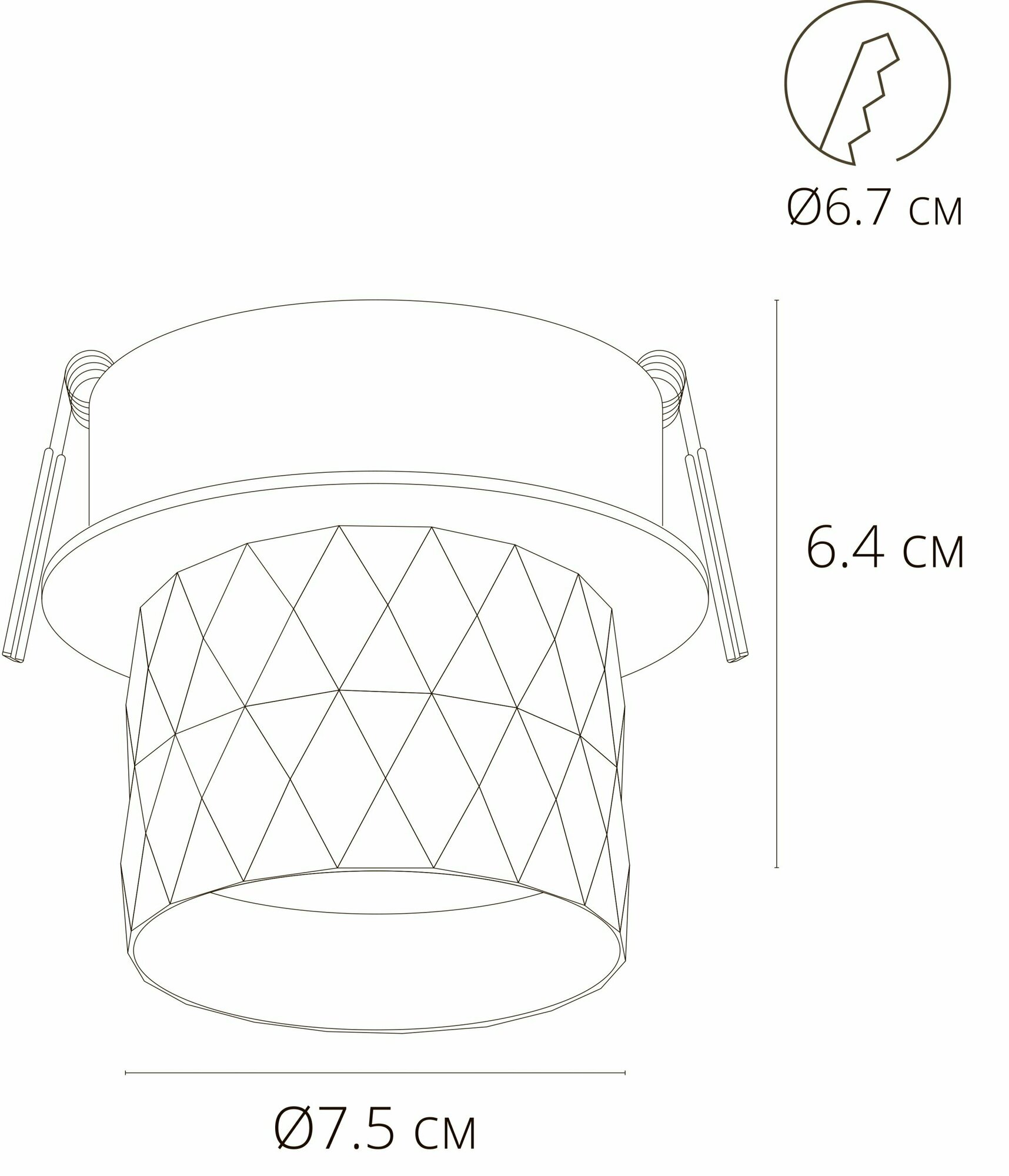 Точечный встраиваемый светильник Arte Lamp FANG A5562PL-1BK - фотография № 4