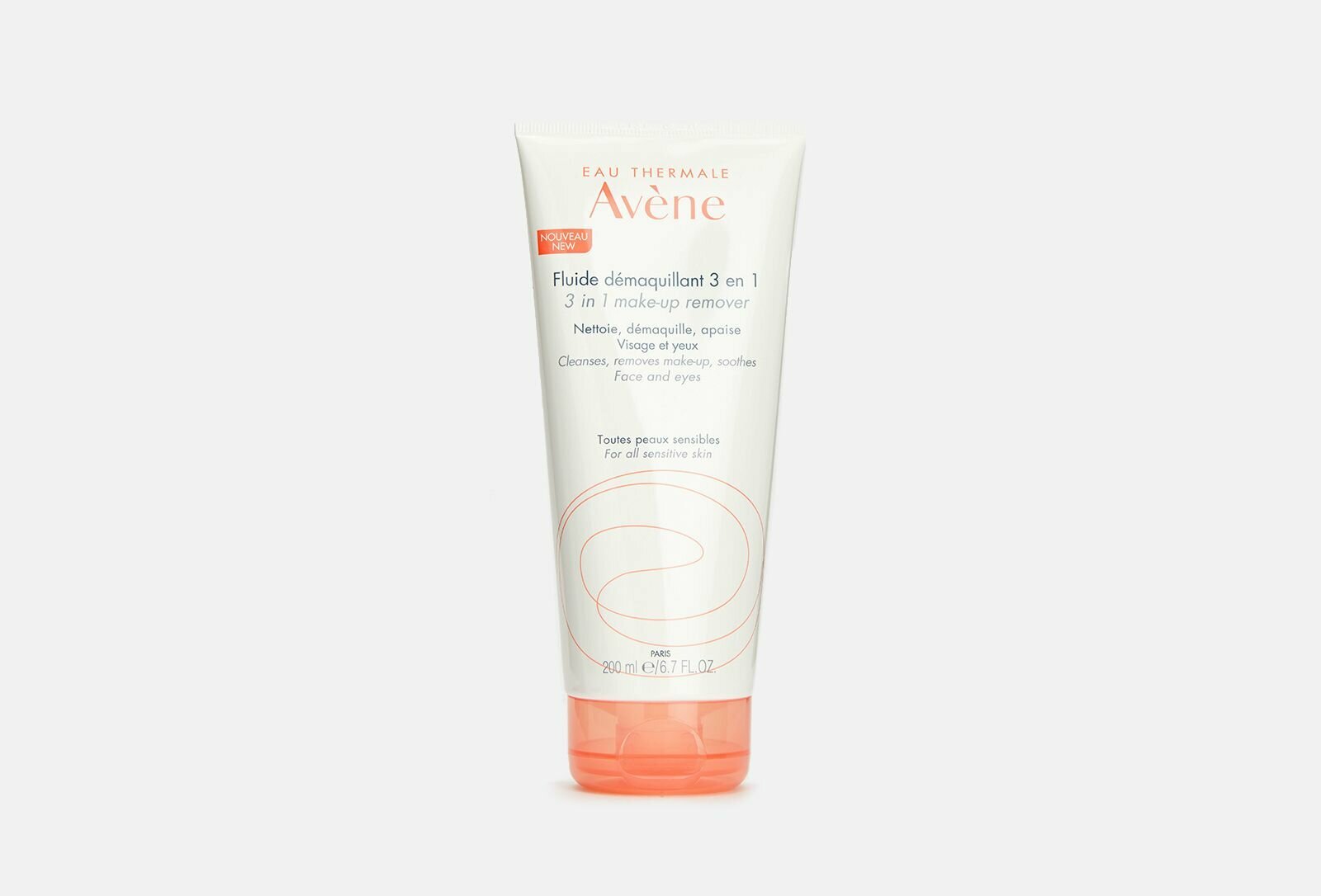 Флюид для снятия макияжа 3в1 eau thermale avene fluide demaquillant