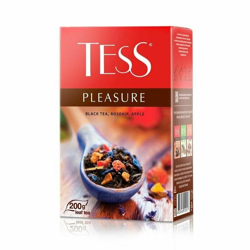 Tess Чай листовой Pleasure, черный с добавками, 200 г