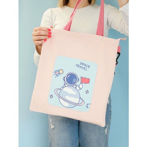 фото Сумка шоппер , розовый нет бренда