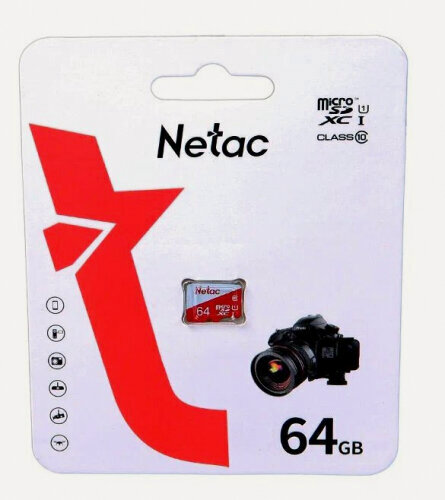 Изображение товара Карта памяти Netac P500 ECO MicroSDXC 64Gb Class 10 UHS-I 80MB/s (NT02P500ECO-064G-S)