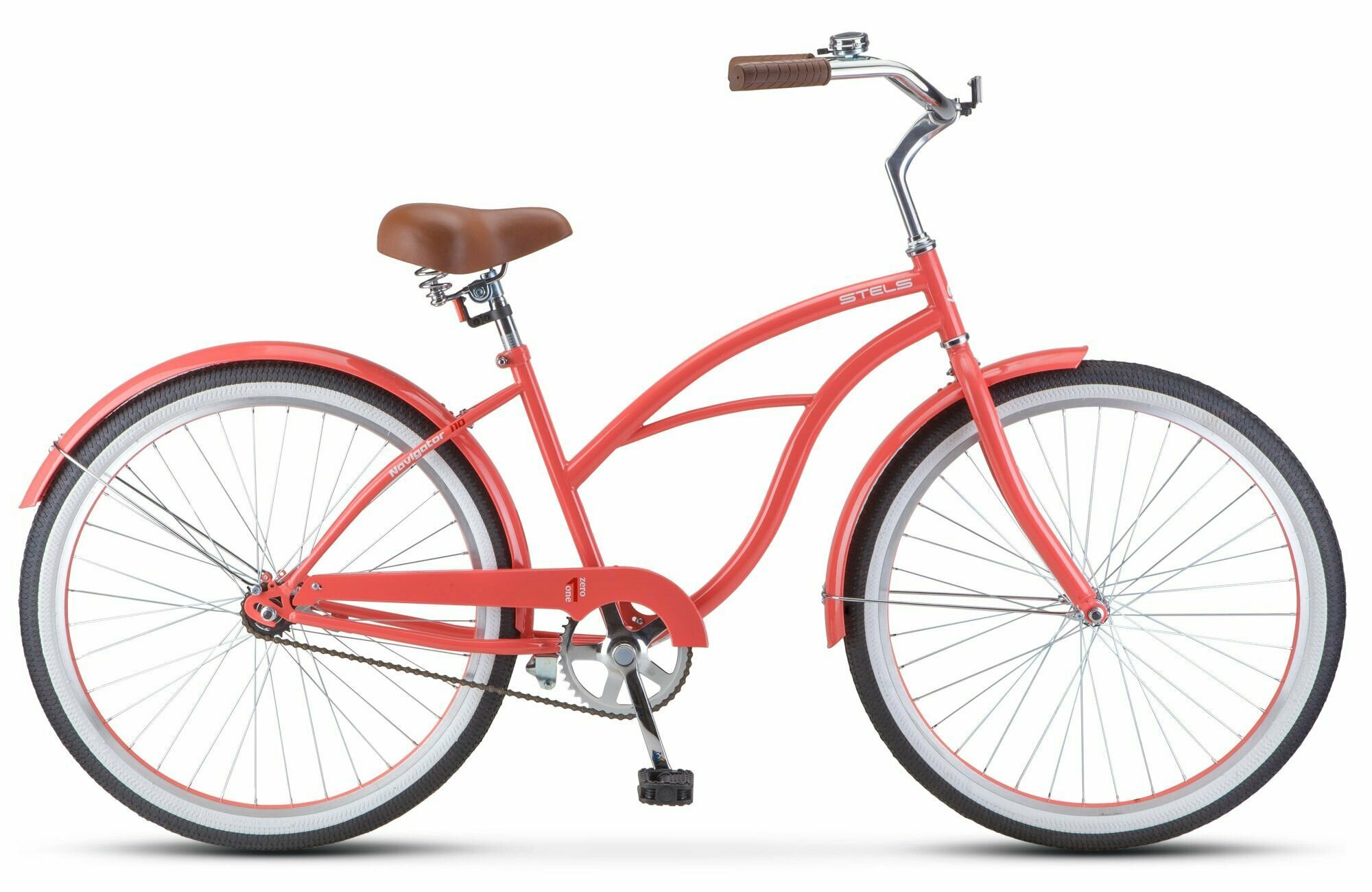 Велосипед городской STELS Navigator-110 Lady 26" 1-sp V010, 17" Розовый-коралл