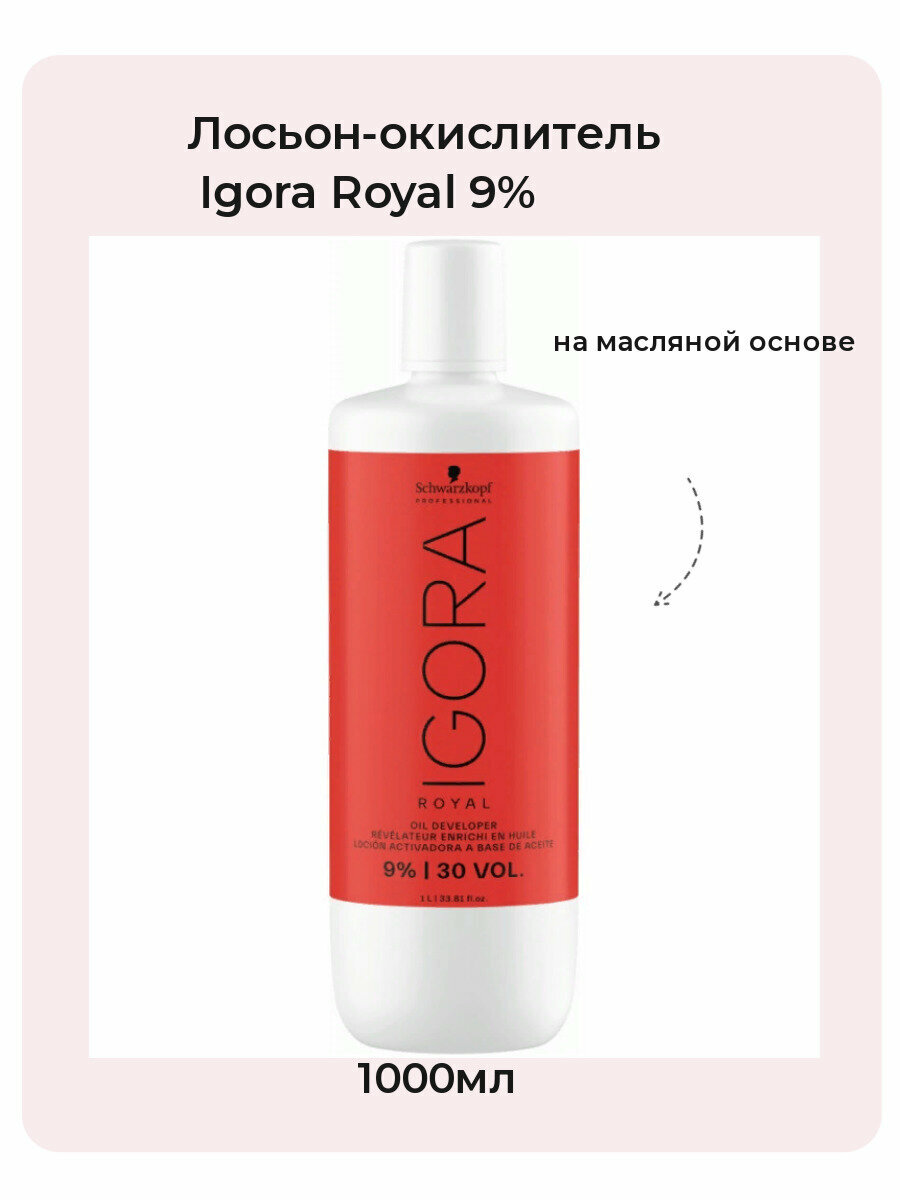 Игора Роял Окислитель 9% / Igora Royal Лосьон-окислитель 9% 1000 мл / игора оксид 9% / оксид / проявитель 9%