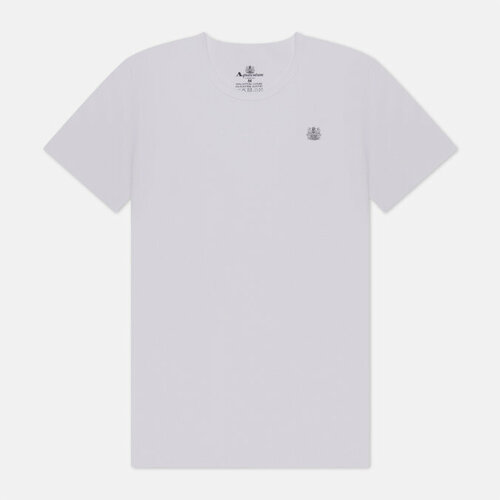 Футболка Aquascutum underwear round neck, хлопок, размер m, белый