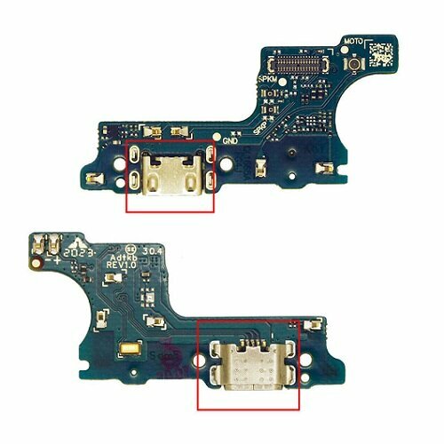 Шлейф (плата) для Samsung A015 / M015 (A01 / M01) системный разъём / разъём гарнитуры / микрофон