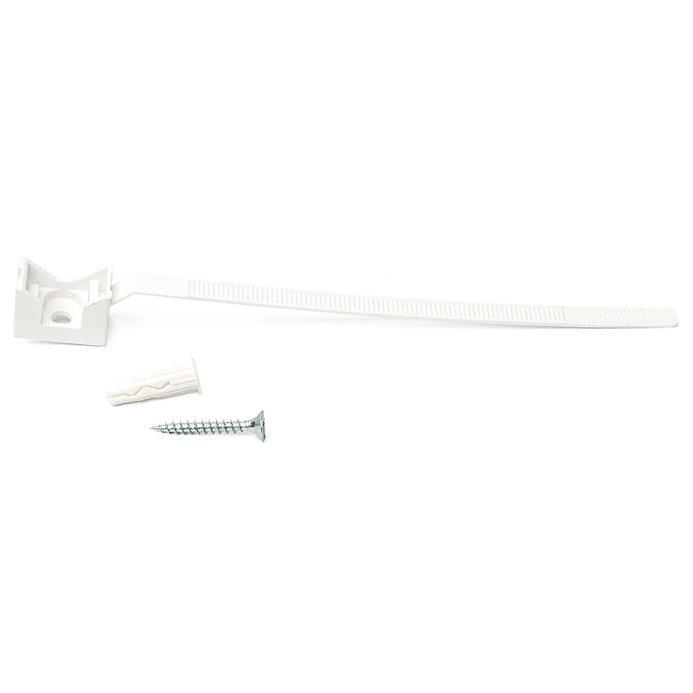 Хомут для труб и кабеля Европартнер 16-32 мм белый 10 шт