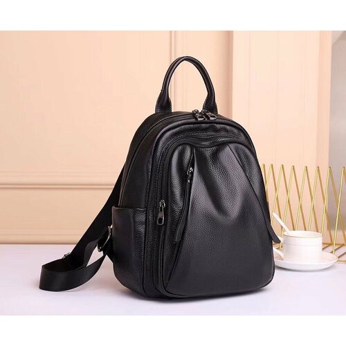 Рюкзак KGK, черная кожа