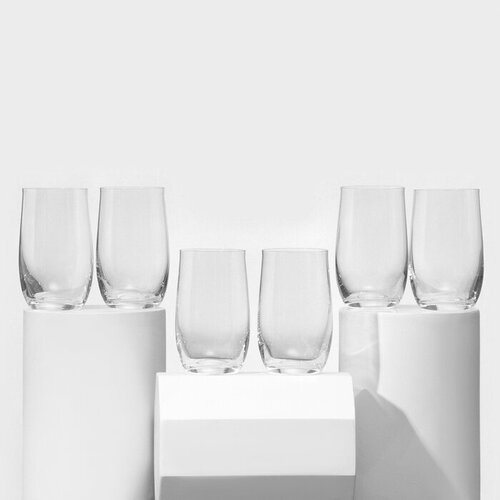 Bohemia Crystal Набор стеклянных стаканов для воды «Анжела», 380 мл, 6 шт