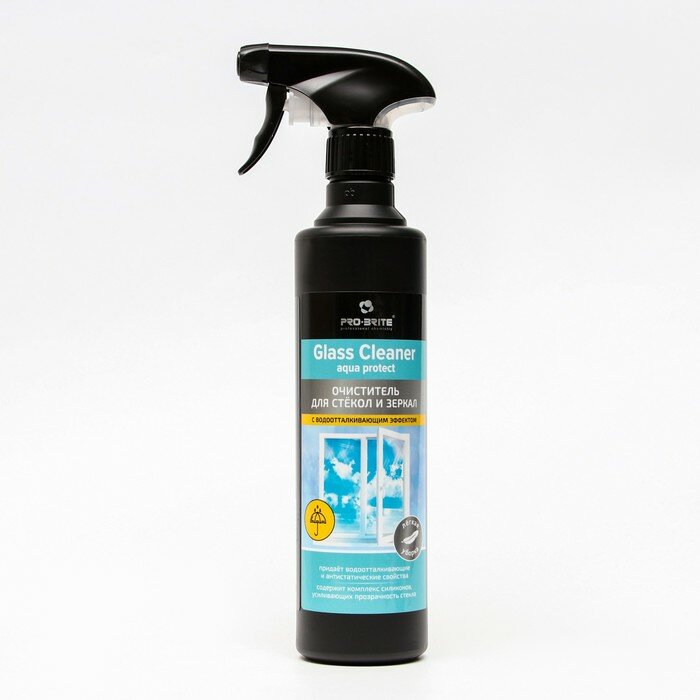 Средство для мытья стекол и зеркал Pro-Brite Glass cleaner aqua protect, 0,5 л (1522-05)