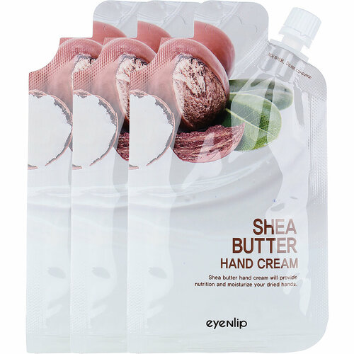 Крем для рук Eyenlip Shea Butter Hand Cream, 25 млм *3 шт маска пленка очищающая с пептидами eyenlip pocket pouch line 25 гр