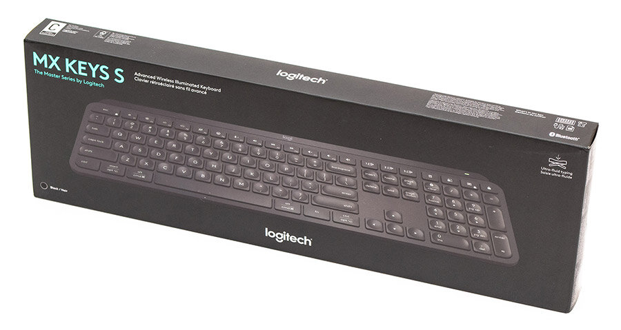 Беспроводная клавиатура Logitech MX Keys S графит с русской гравировкой