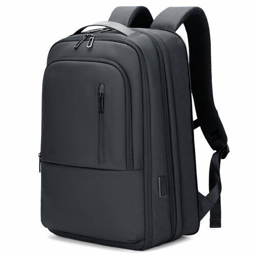Fenruien Мужской рюкзак 15,6-дюймовый ноутбук Водонепроницаемый USB-зарядка Расширяемая мужская школьная сумка Рюкзак