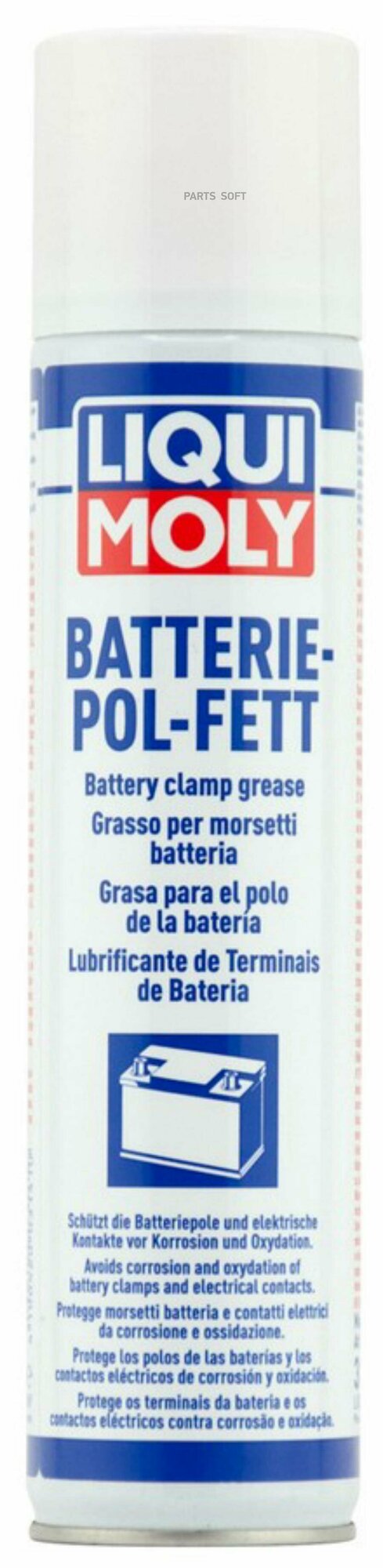 LIQUI MOLY 3141 Смазка для электроконтактов Batterie-Pol-Fett (0,3л)