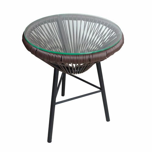 Стол садовый Alfart Acapulco, d 41 см, темно-коричневый