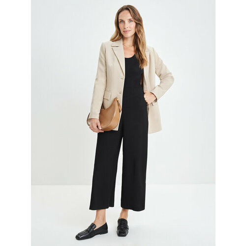 фото Брюки палаццо zarina, размер s (ru 44)/170, черный