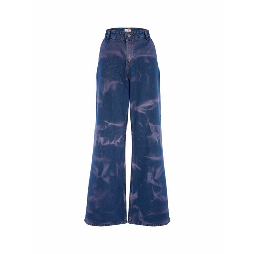 фото Джинсы клеш маковцвет, размер 28, синий