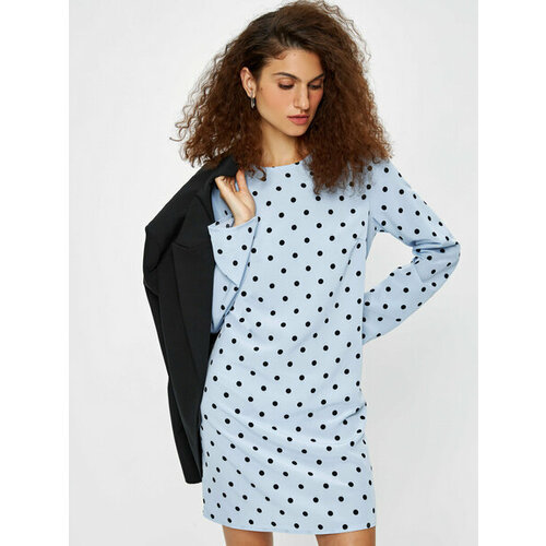 фото Платье zarina, размер xs (ru 42), голубой