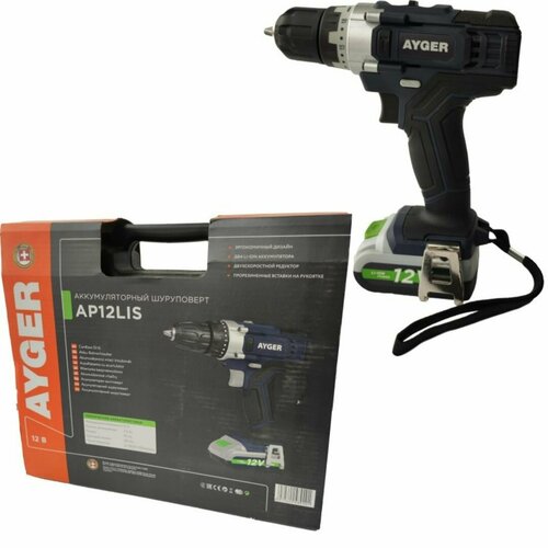 Аккумуляторная дрель-шуруповерт AYGER AP12LIS 259000₽