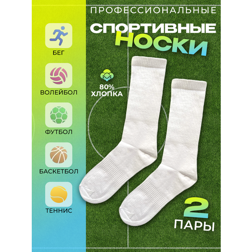 фото Носки sheyk, 2 пары, размер 41-45, белый