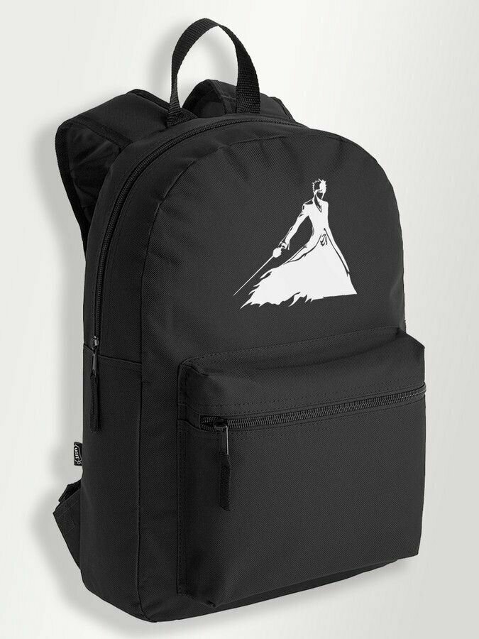 Черный школьный рюкзак с принтом Bleach Аниме - 174