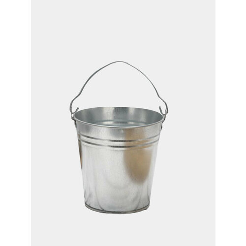 Ведро хозяйственное оцинкованное с ребрами жесткости 5 7 12 литров Объем 5 литров 1318₽