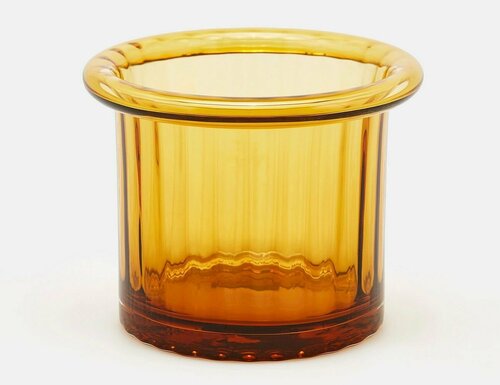 EDG, Декоративная ваза тацца, стекло, янтарная, 16 см 107477-47-1