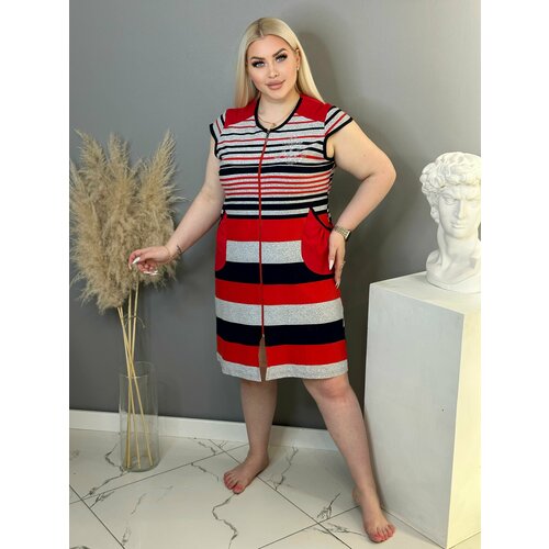 фото Халат , размер 48, красный lovin