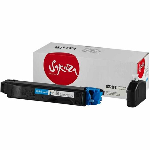 Картридж лазерный SAKURA TK-5280C гол. для Kyocera Mita ECOSYS P6235cdn картридж sakura tk5280c для kyocera mita синий 11000 к p6235cdn