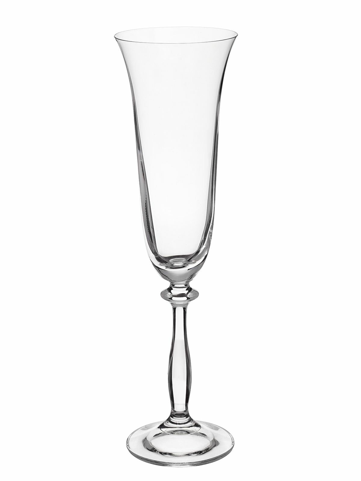 Бокалы для шампанского Crystalex Анжела 2 шт стеклянные 190 мл