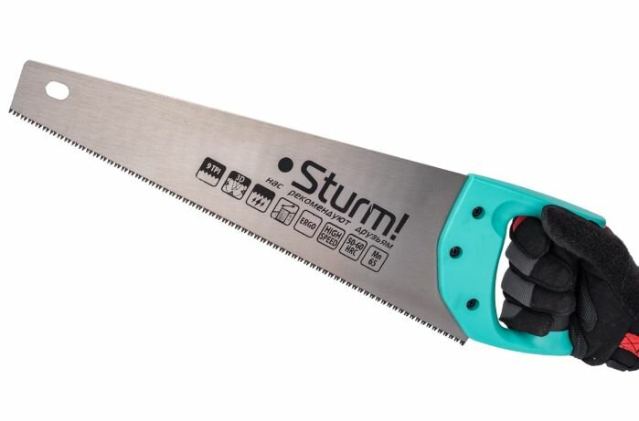 Ножовка по дереву STURM1060-55-400 400мм 9TPI 3D