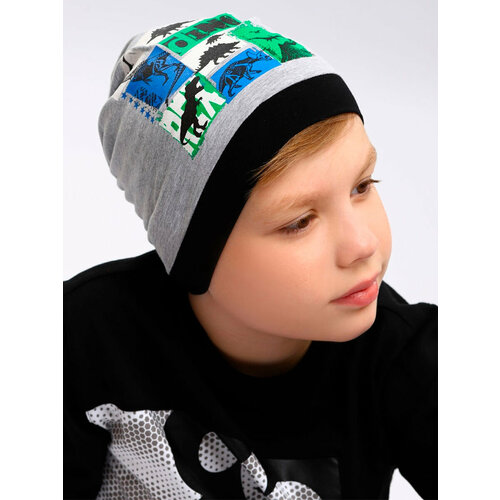фото Шапка noble people, размер 50-52, серый