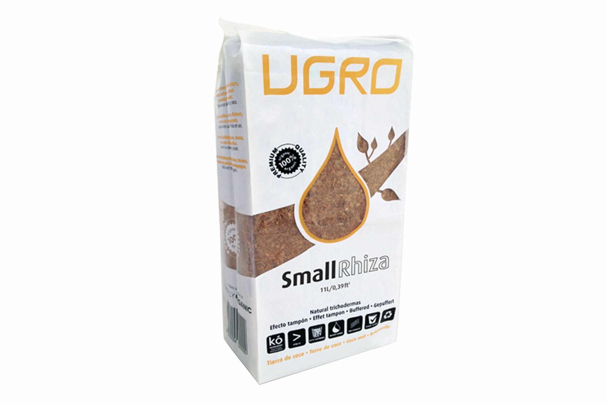 Кокосовый субстрат для растений UGroCoco UGRO Pot Small Rhiza. - фотография № 1