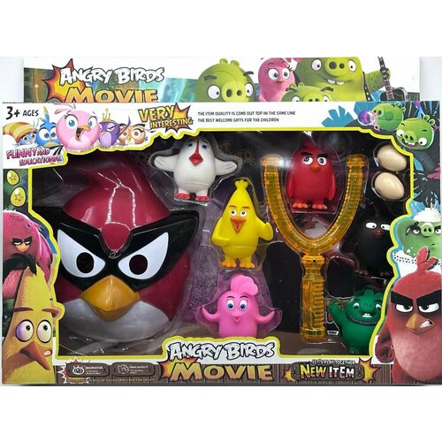 Angry Birds - Набор сердитых птичек с маской и рогаткой