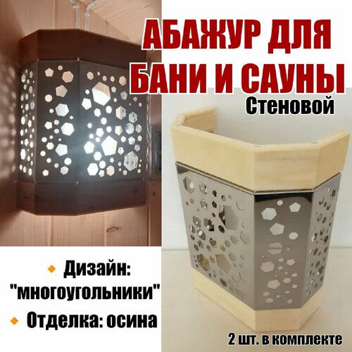 Абажур для бани и сауны стеновой 