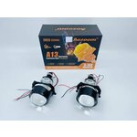 Светодиодные би лед модули ближнего/дальнего света Bi LED Aozoom A13 New 2023, 12V, 5500K, 3.0