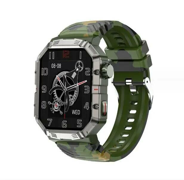 Умные смарт часы G5 Max Smart watch "Frbby" / Ударопрочные наручные часы. Цвет: Хаки (камуфляжные)