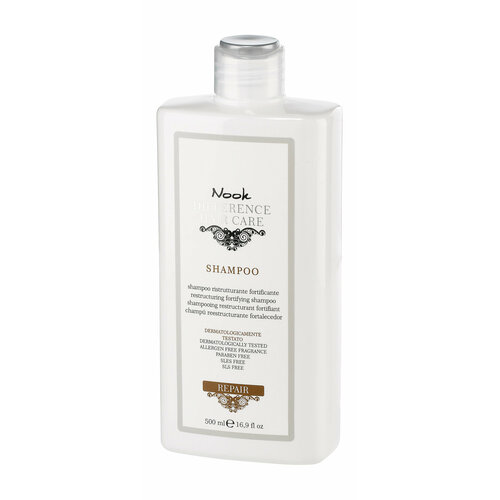 Восстанавливающий укрепляющий шампунь для сухих и поврежденных волос Nook Difference Hair Care Repair Shampoo