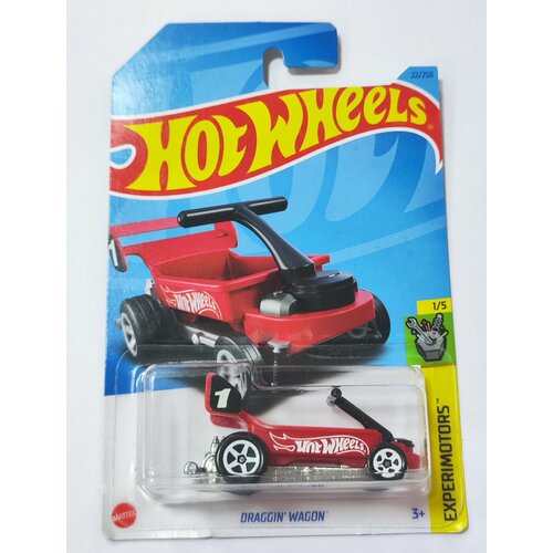 Hot Wheels Машинка базовой коллекции DRAGGIN` WAGON красная C4982/HKG26 hot wheels машинка базовой коллекции kick kart c4982 hcw58