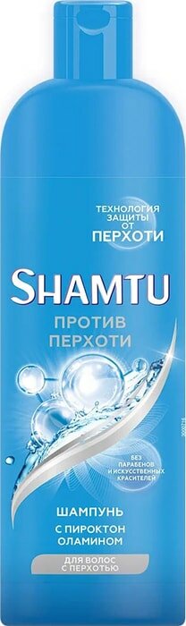 Шампунь для волос Shamtu Против перхоти с пироктон оламином 500мл