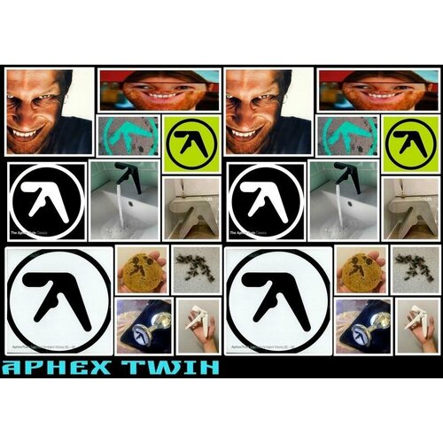 Стикеры с Aphex Twin наклейки апекс твин