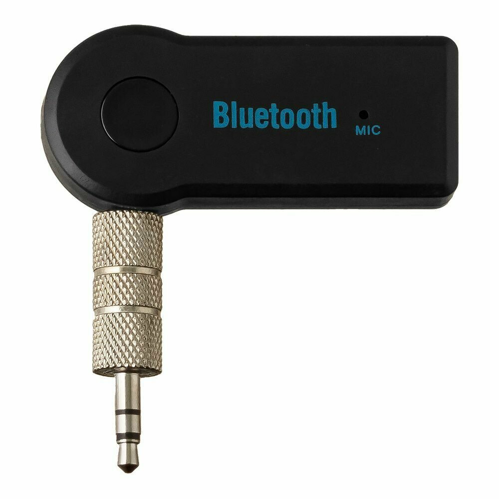 Bluetooth ресивер (адаптер) в автомобиль AUX (35 мм) кабель microUSB в комплекте громкая связь hands-free черный