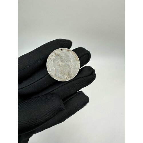 Монетовидный Жетон На смерть Александра 3 1894 год Диаметр 2,8 см!