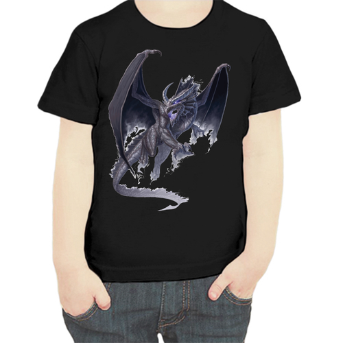 фото Футболка , размер 104, черный нет бренда