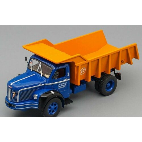 BERLIET GLM 10 Benne Carrire Marrel самосвал 1953, синий с оранжевым масштабная модель грузовика коллекционная масштабная модель ferguson te 20 1953