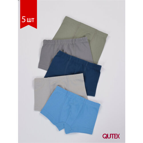 фото Комплект нижнего белья qutex, размер 110-116, хаки, серый