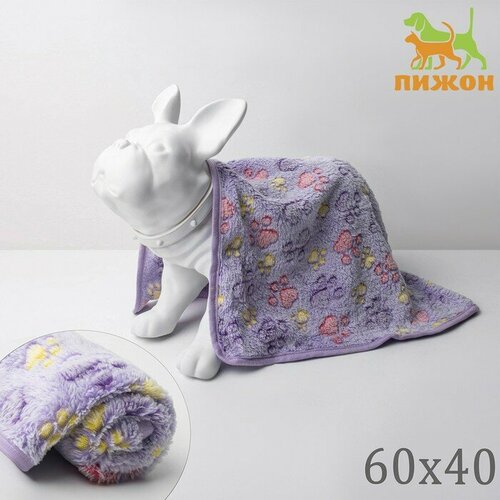 Плед для животных С любовью 60 х 40 см сиреневый 768₽