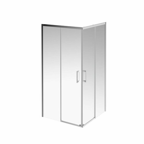 VE.100. SSD. CR Душевой уголок VETRO, раздвижной, квадратный, 100х100х195, хром