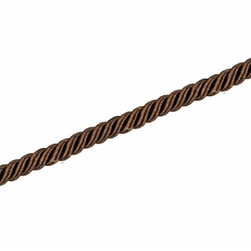 Кант С тесьмой 8 мм, мебельный декоративный мягкой мебели классической линейки, (тип 1.16) цвет темно-коричневый, на отрез, 10 метров